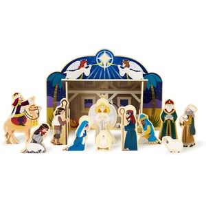 Melissa & Doug Wooden Nativity Playset